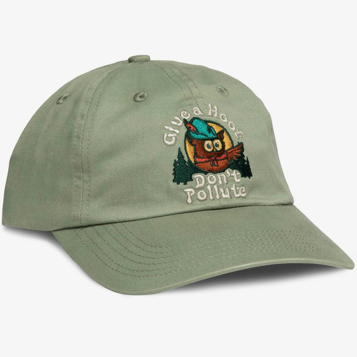 The Landmark Project Give A Hoot Youth 6-Panel Hat - Mint