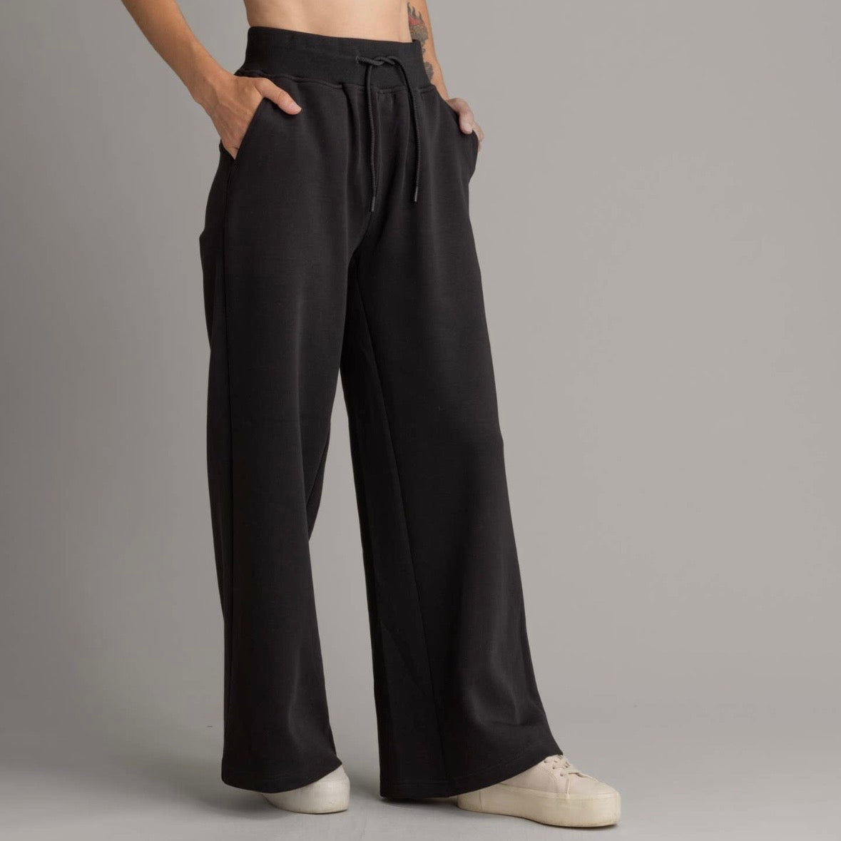 LIV Outdoor Women's Isla Cotton Stretch Double Jersey Wide Leg Pant
