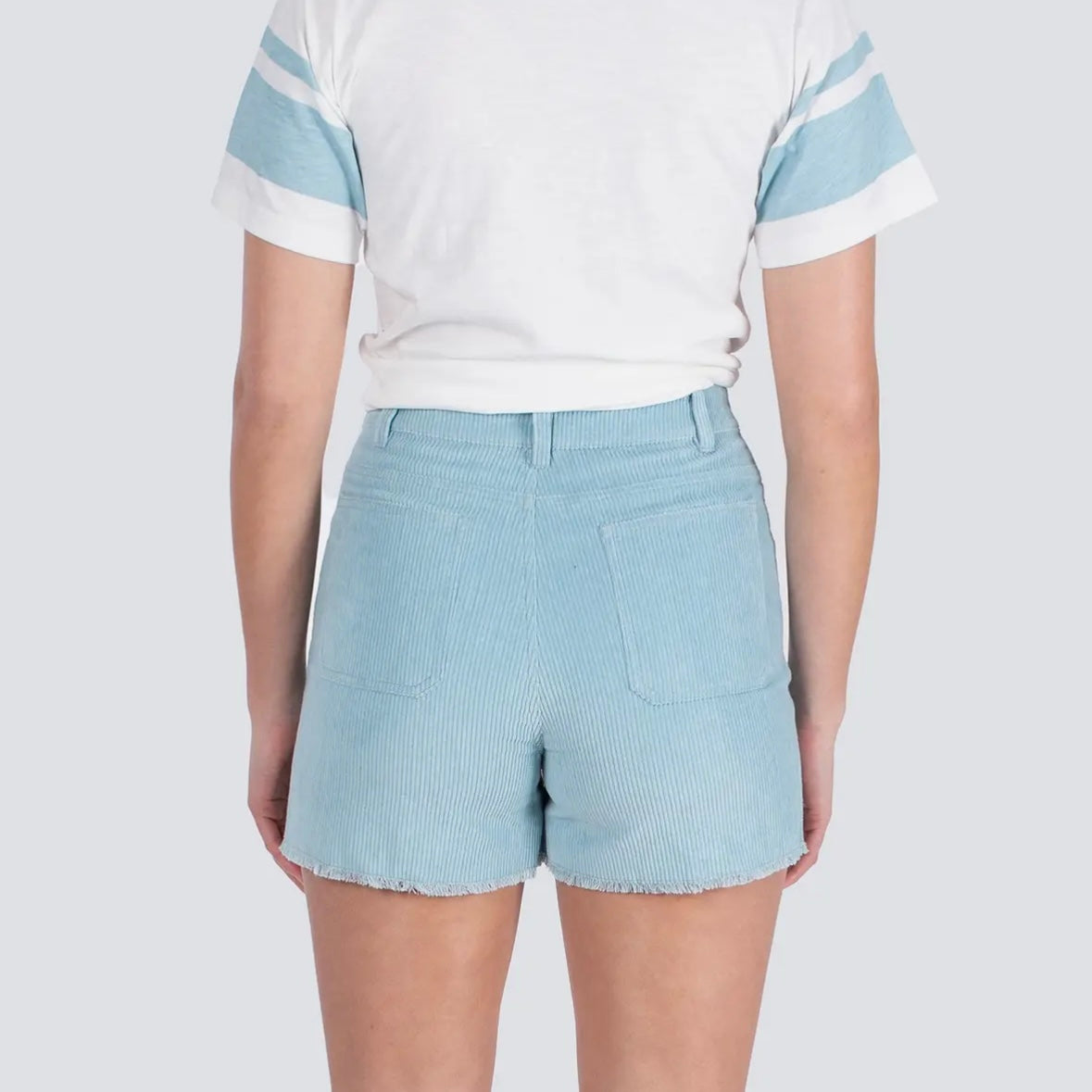 Jetty Wale Corduroy Short - Light Blue