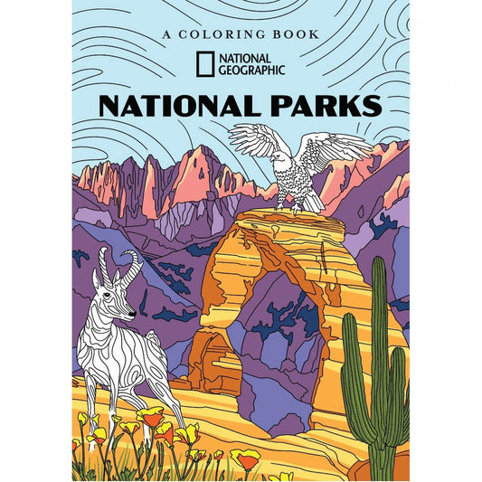 National Geographic The National Parks Coloring Book