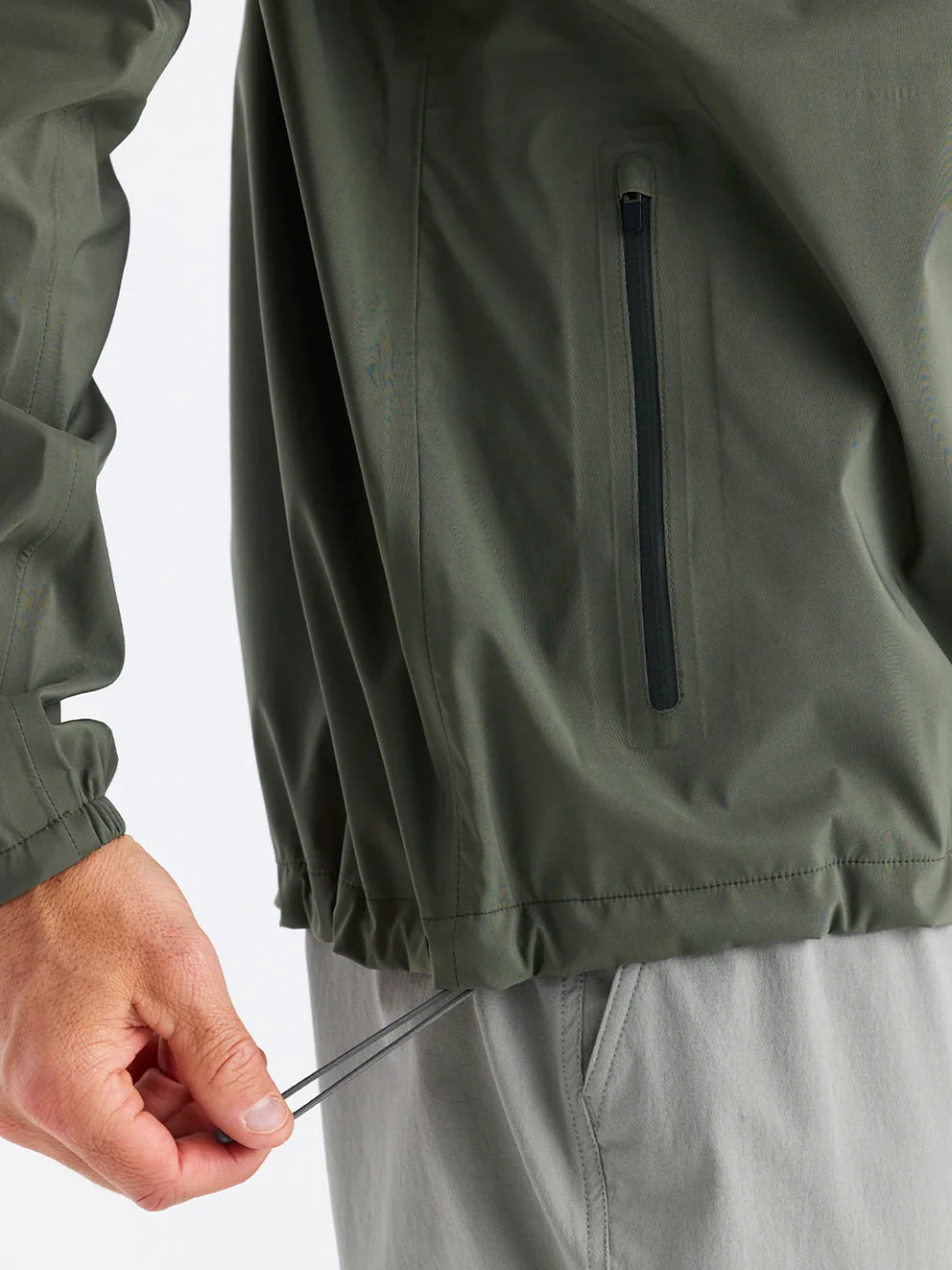 Free Fly Men's Cloudshield Rain Jacket - Dark Olive