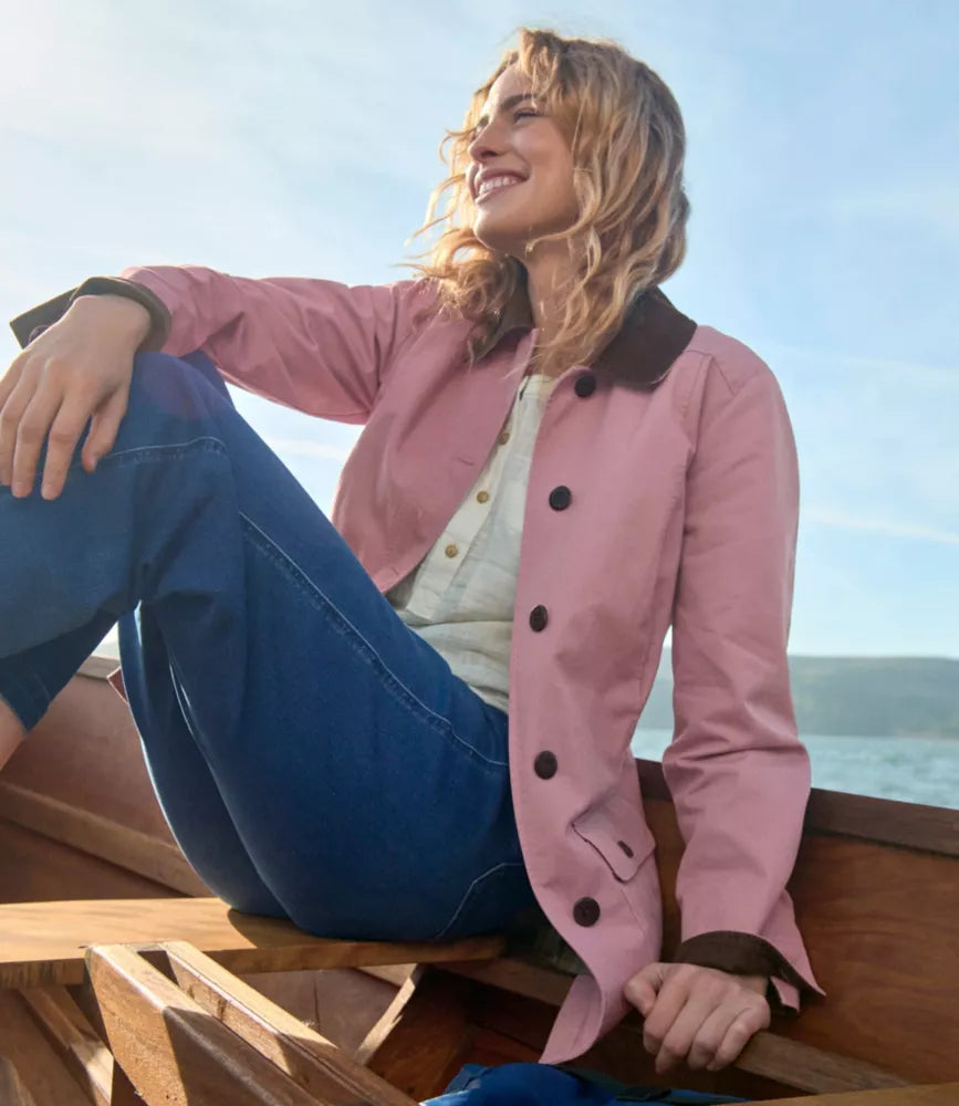 L.L. Bean Women's Adirondack Barn Coat, Flannel-Lined Washed Orchid