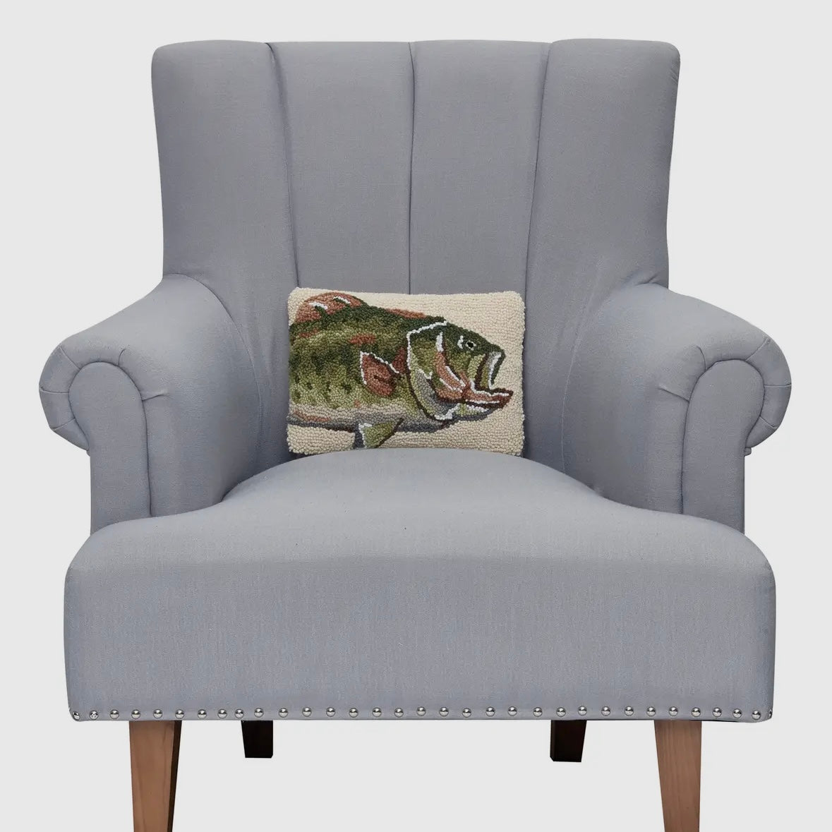 Bass Fish Hook Pillow
