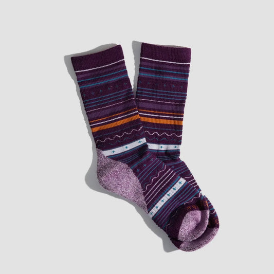 United By Blue The Merino Wool Modern Fair Isle Crew Sock with Cushioned Sole