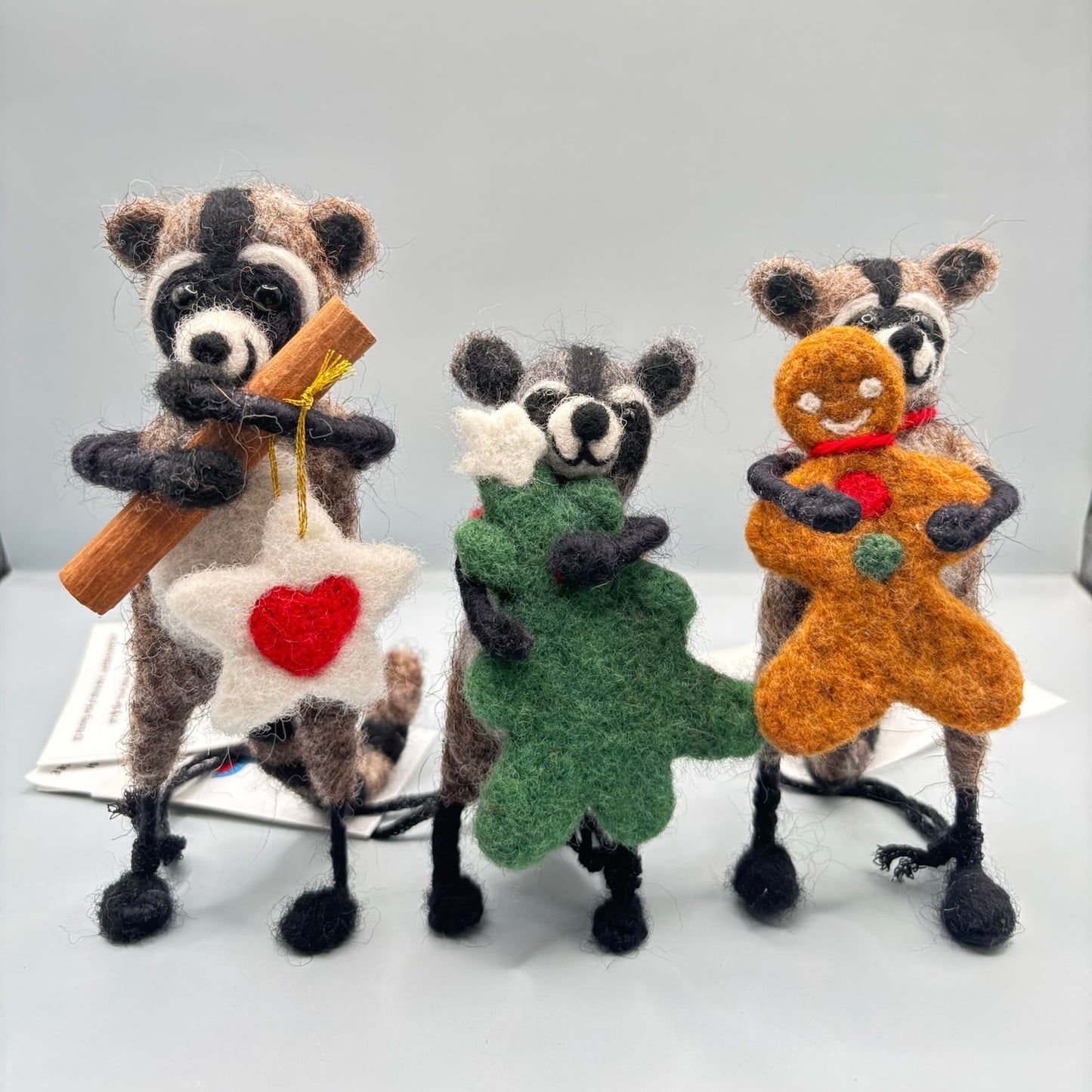 Needle Felting Raccoon - Handmade in Tellico Plains, TN