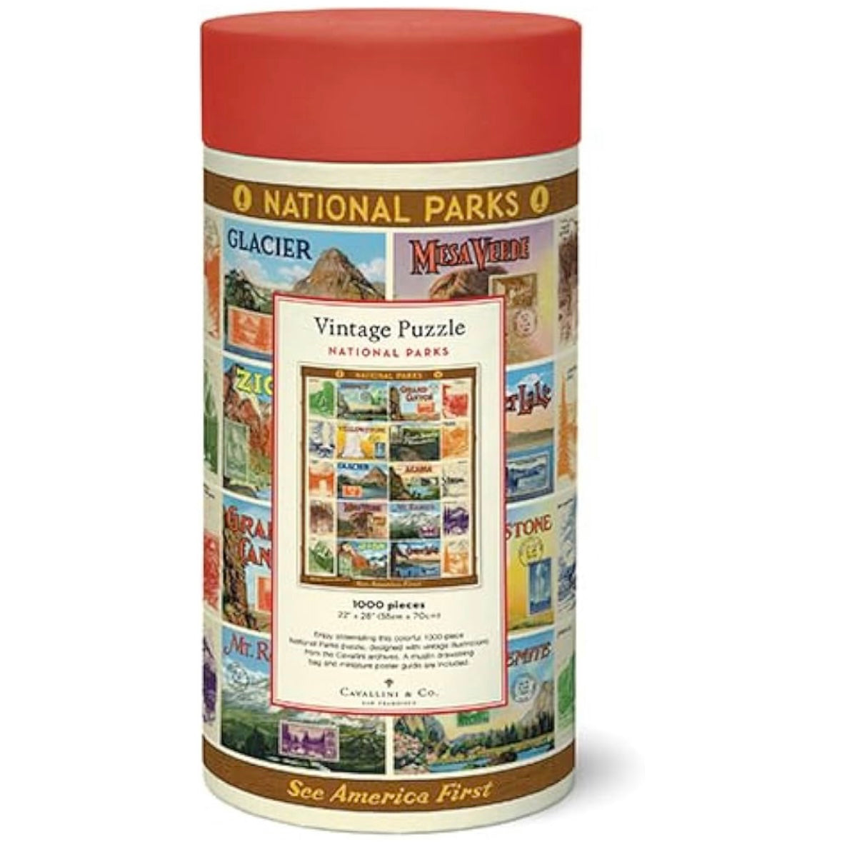 Cavallini & Co National Parks 2 - 1,000 Piece Puzzle