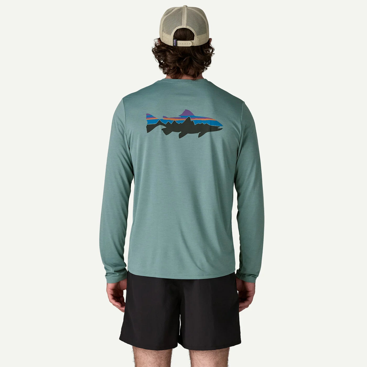 Patagonia M's L/S Cap Cool Daily Shirt - Fitz Roy Trout