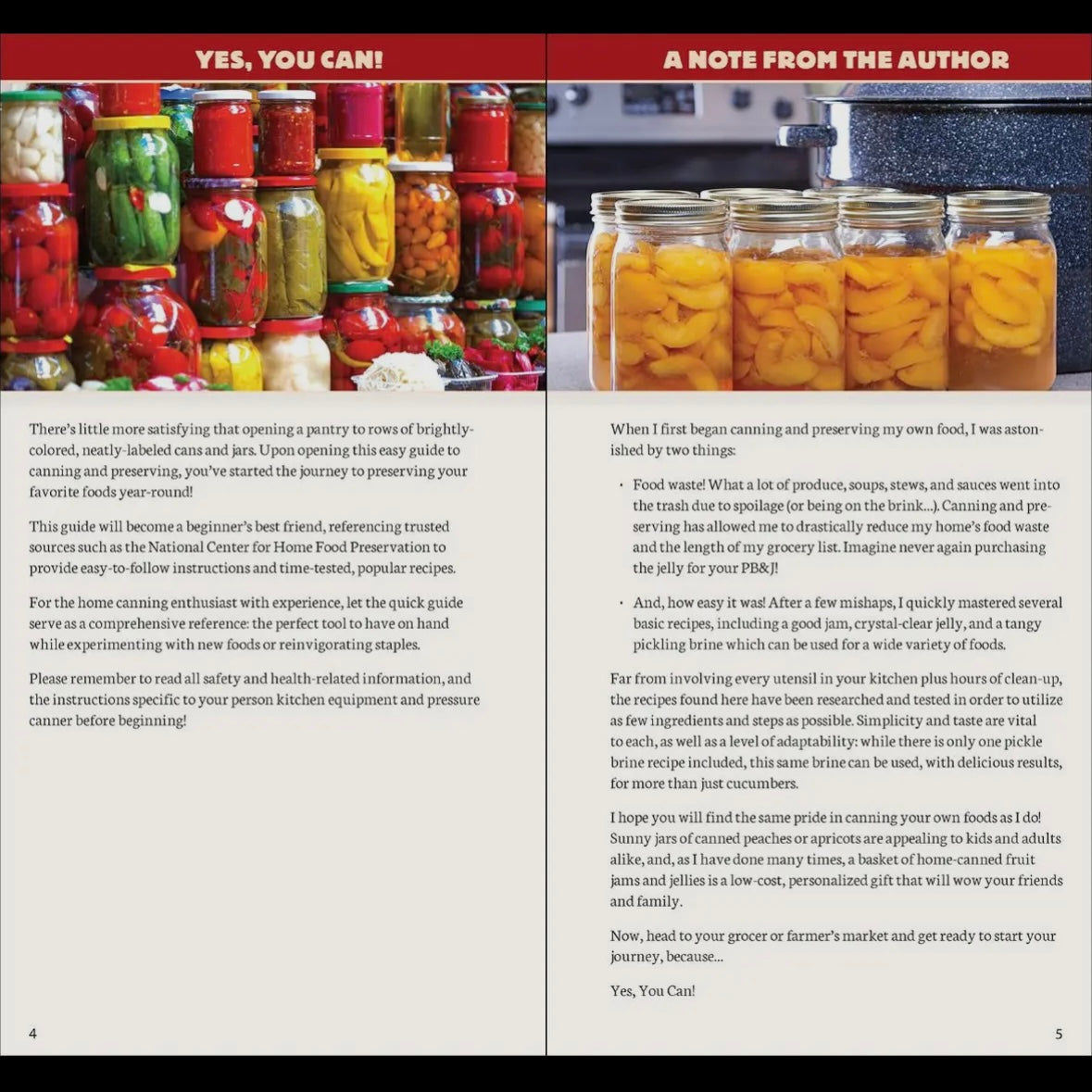 Canning & Preserving Quick Guide