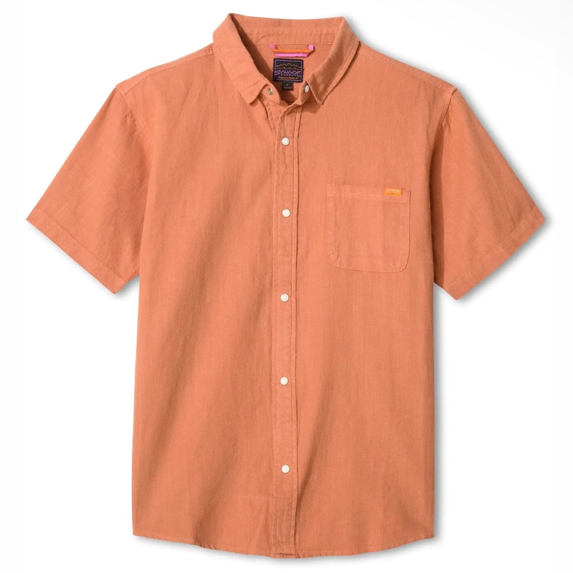 Savage Supply Terracotta Linen Ramblin' Button-Down