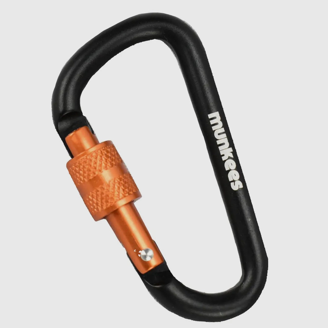 D Shaped Carabiner with Screw Lock