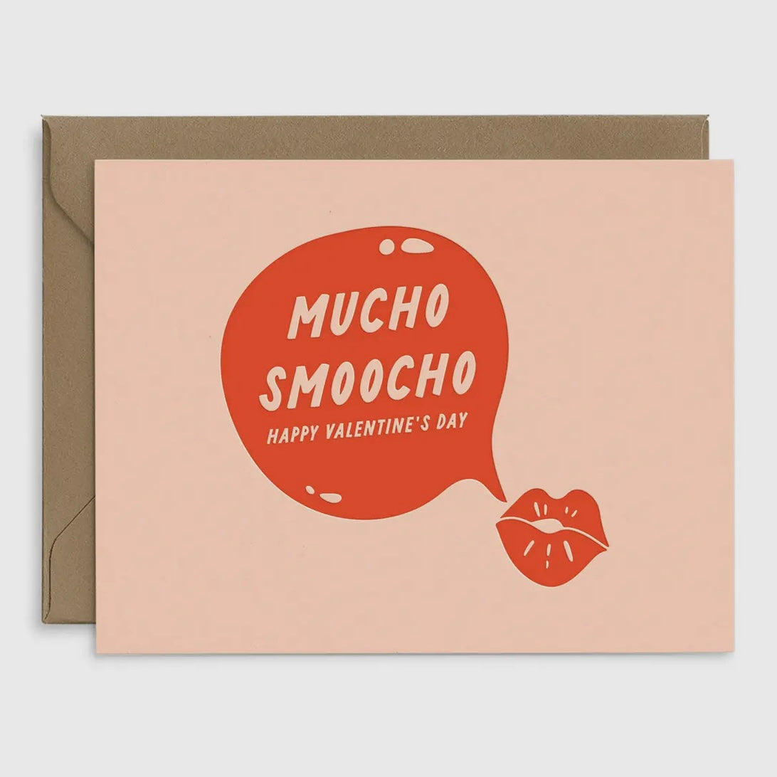 Mucho Smoocho Valentine's Day Greeting Card