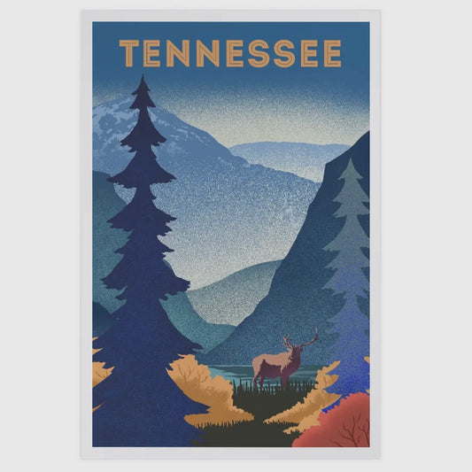 Premium Postcards Tennessee Lithograph Mountain Scene