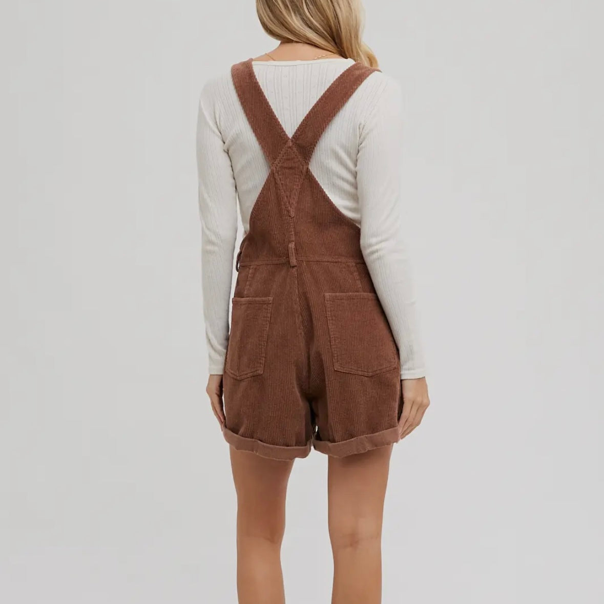 Bluivy Corduroy Short Overalls