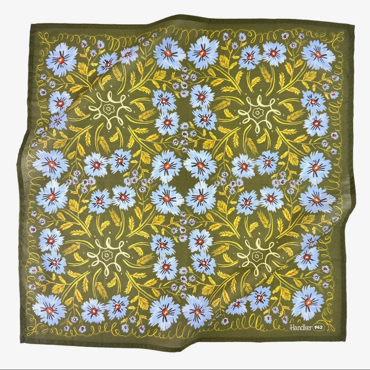 Handker Bandana 100% Organic Cotton 22" x 22"