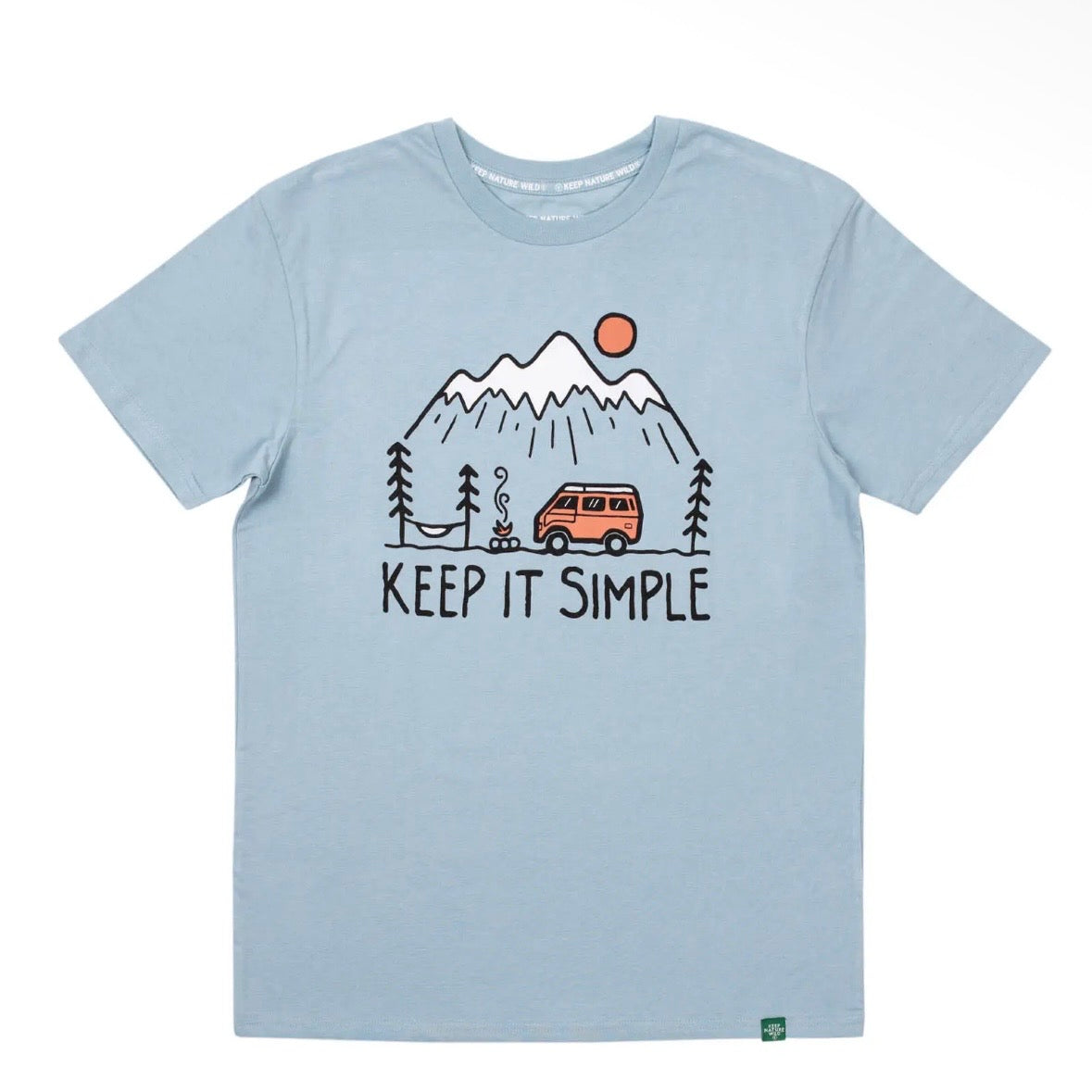 Keep Nature Wild Keep It Simple Unisex Tee | Morning Mist