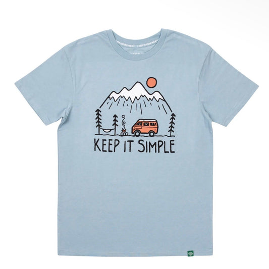 Keep Nature Wild Keep It Simple Unisex Tee | Morning Mist