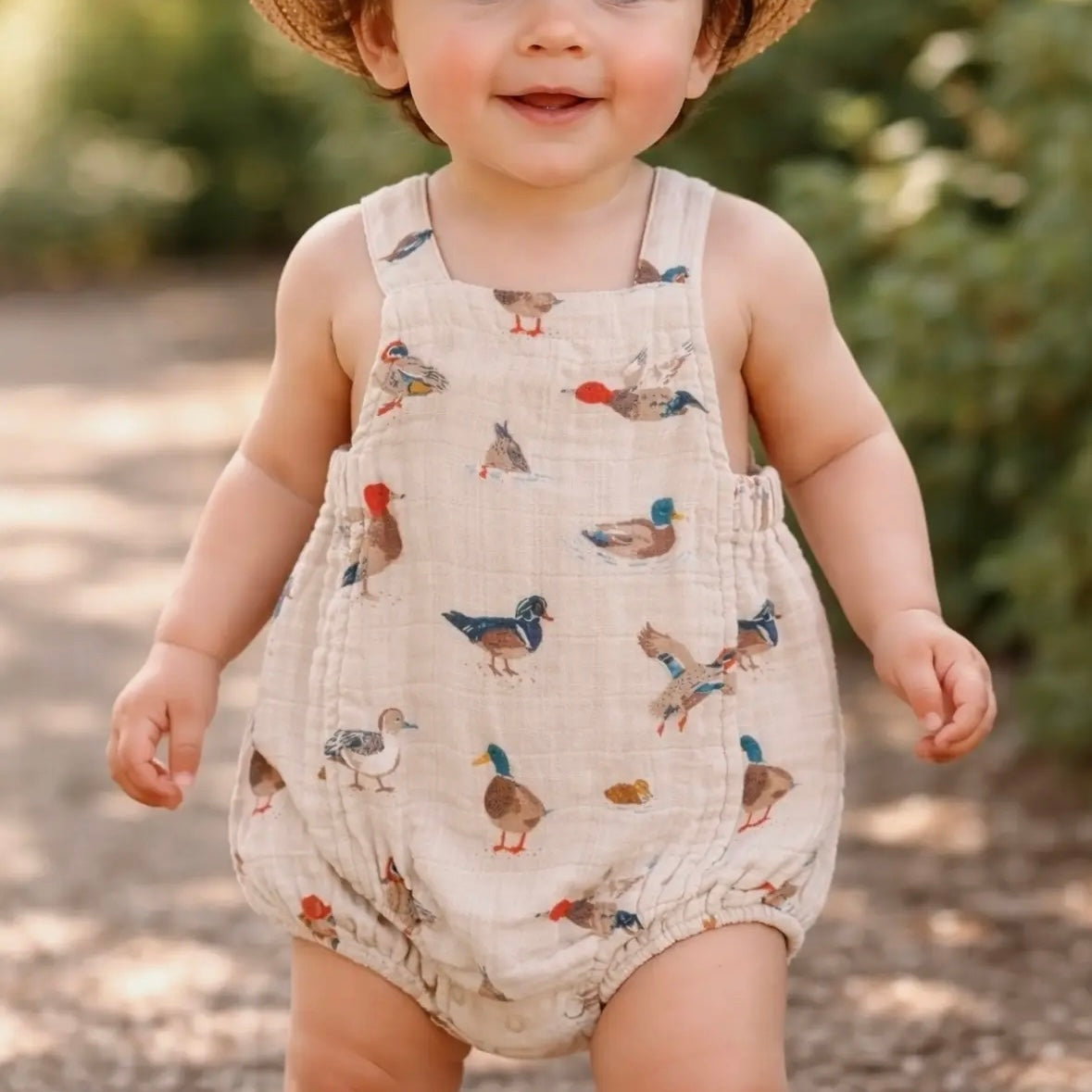 Muslin Retro Sunsuit