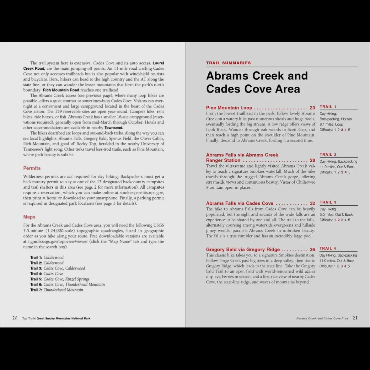 Top Trails: Great Smoky Mountains 3e