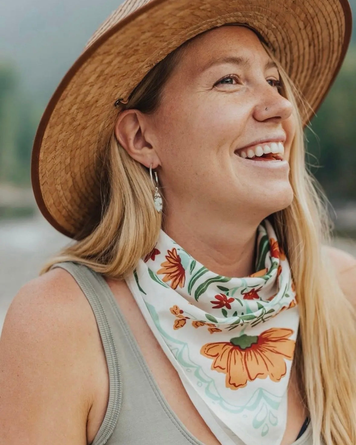 Handker Bandana 100% Organic Cotton 22" x 22"