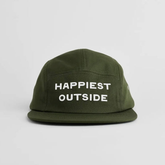 Happiest Outside Five Panel Hat - Moss - Endless August Supply Co.