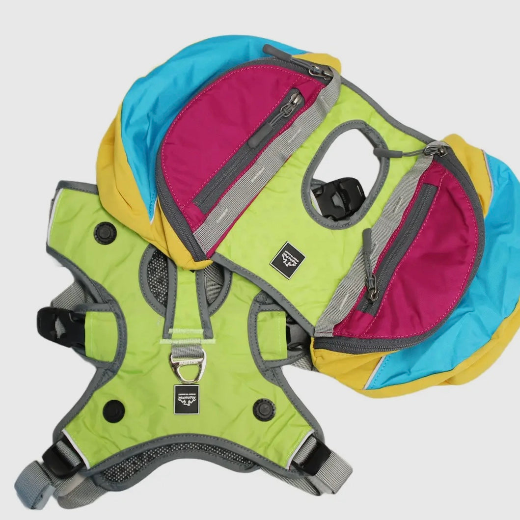 AlphaPak Adventurer 2-piece Dog Pack With EZ Latch™ Harness - RETRO