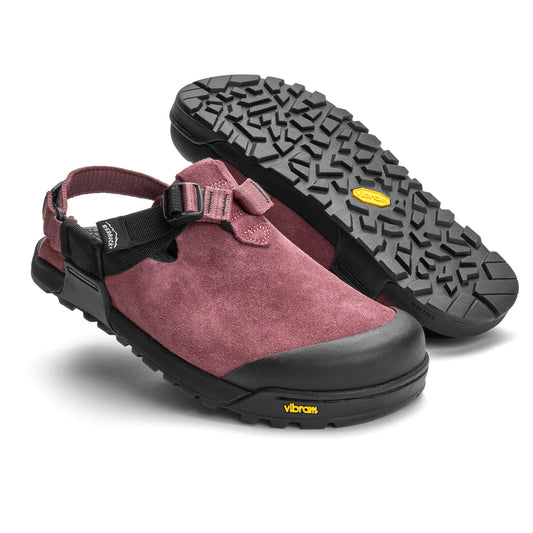 Bedrock Mountain Clog Suede Leather - Wild Rose