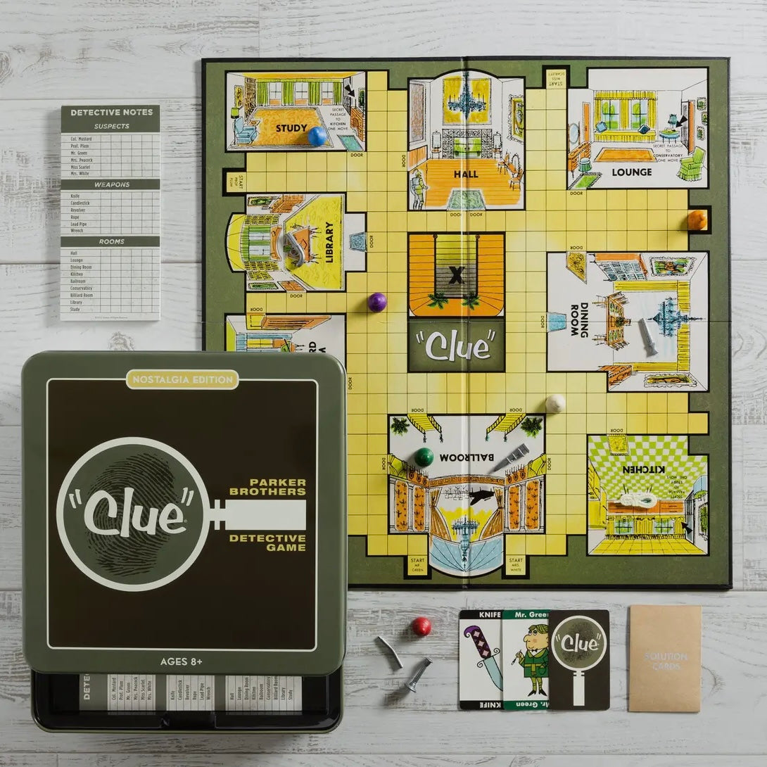 WS Game Company Clue in Nostalgia Tin