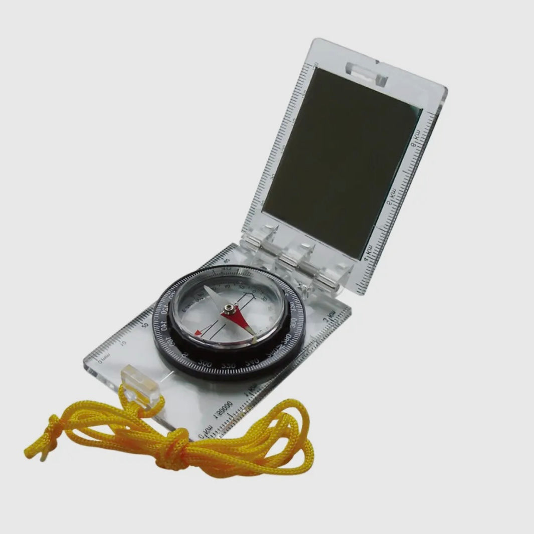 Foldable Map Compass With Mirror