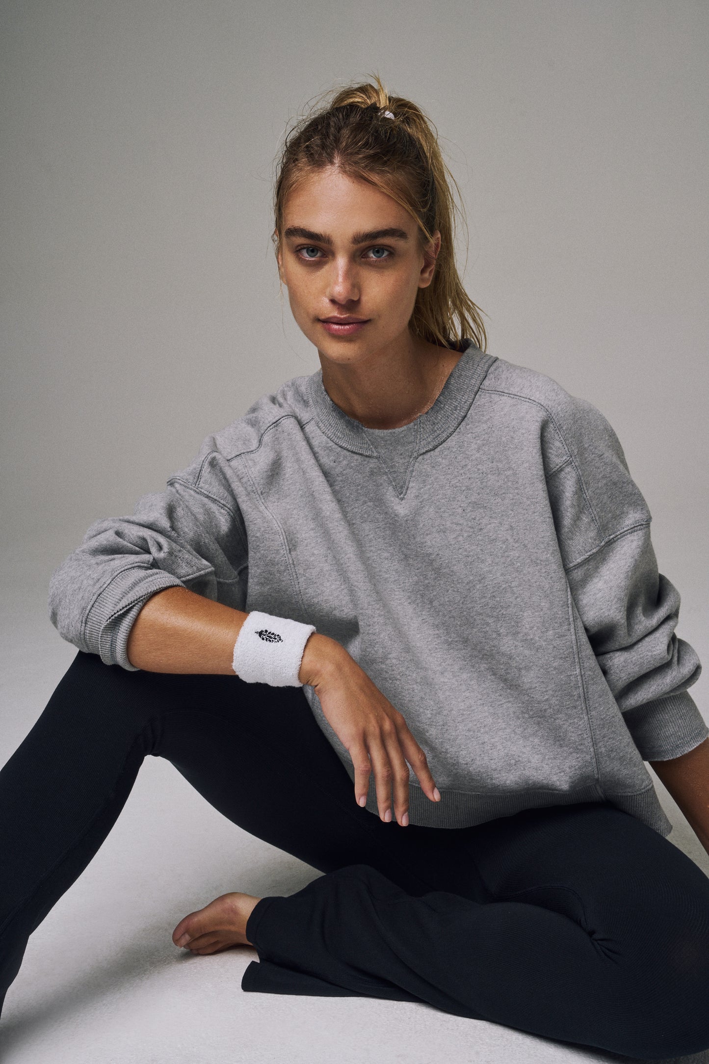 FP Movement Intercept Pullover Sweatshirt - White Heather Grey