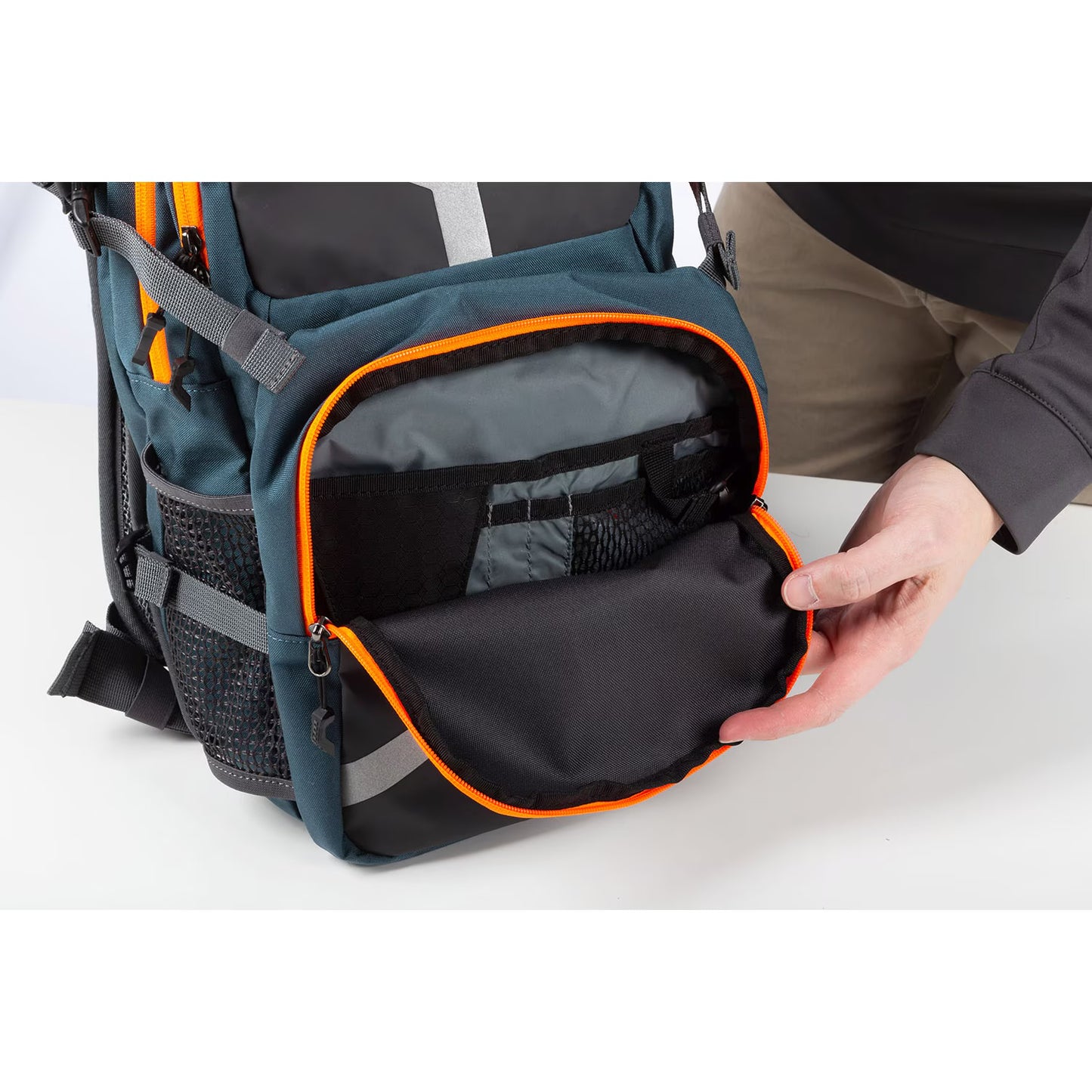 KLIM Arsenal 15 Backpack - Petrol - Strike Orange