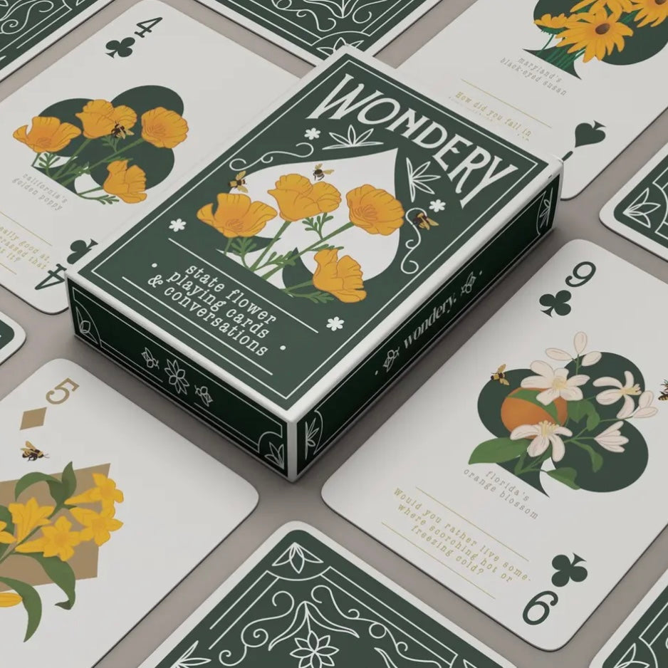 Wondery Outdoors Flowers of America Playing Cards