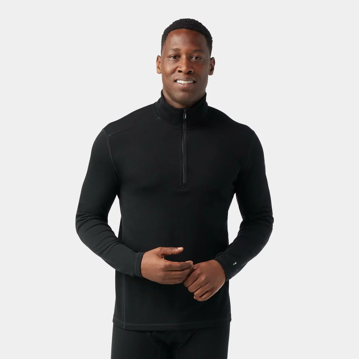 Smartwool Men's Classic Thermal Merino Base Layer 1/4 Zip Black