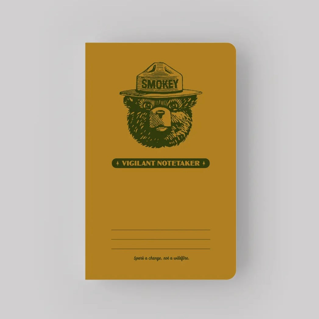 Smokey Bear Letterpress Mini Notebook