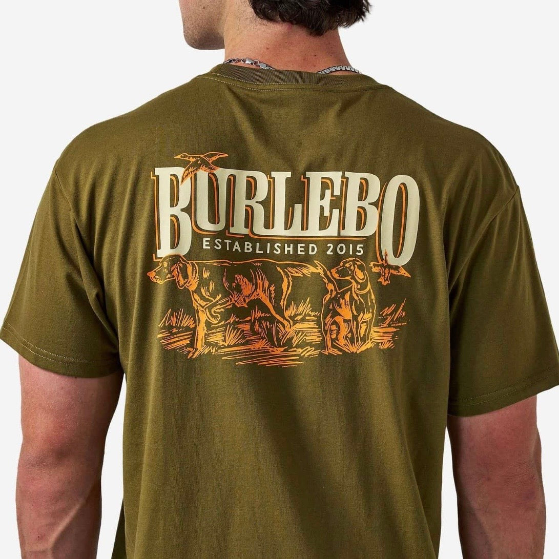 Burlebo Short Sleeve Tee - Hunting Dogs - Hunter Green