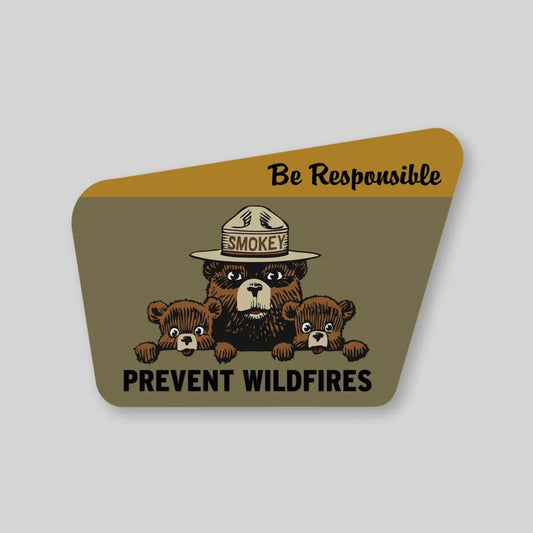 Pike Street Press Smokey Bear Sticker