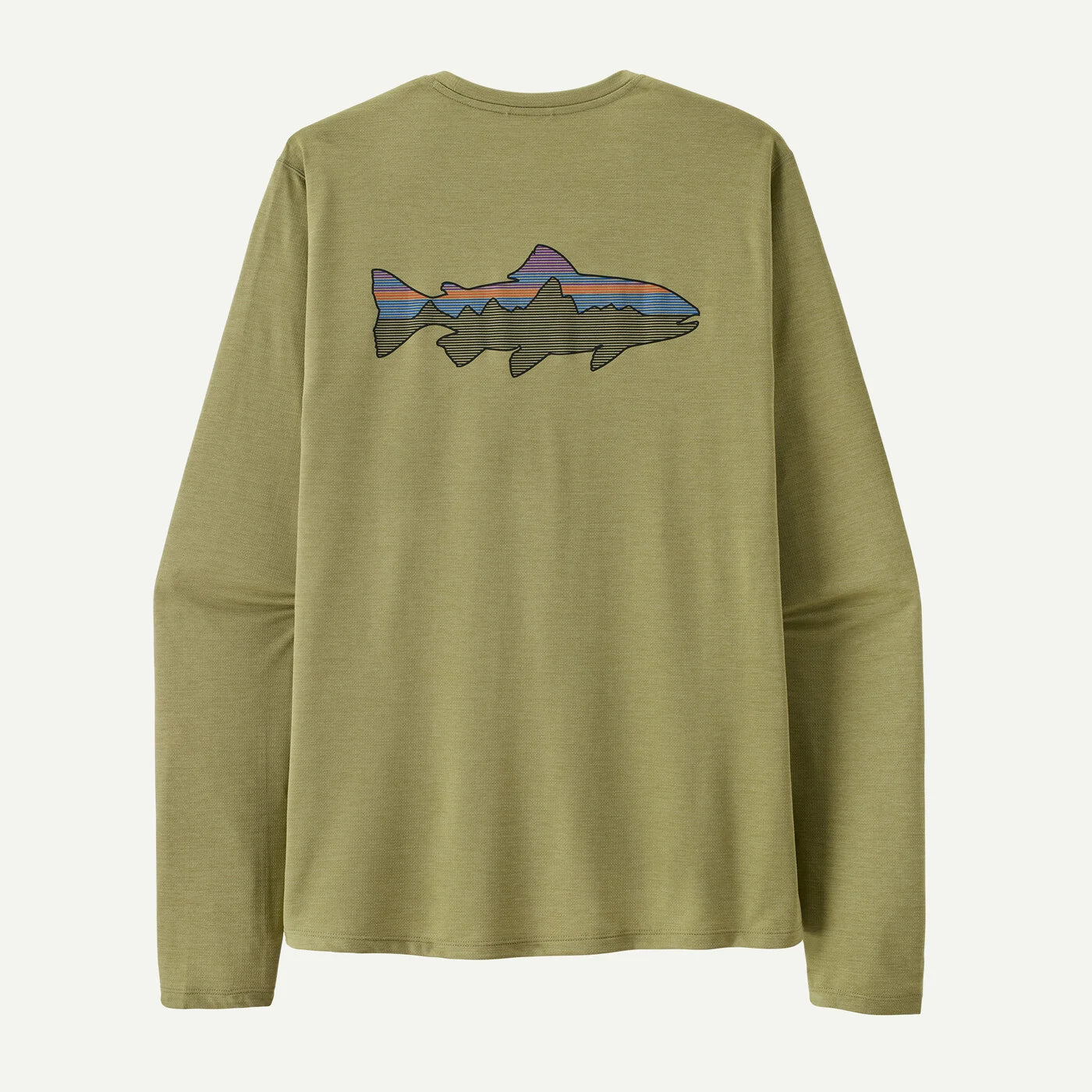 Patagonia M's L/S Cap Cool Sun Shirt - Fitz Roy Trout