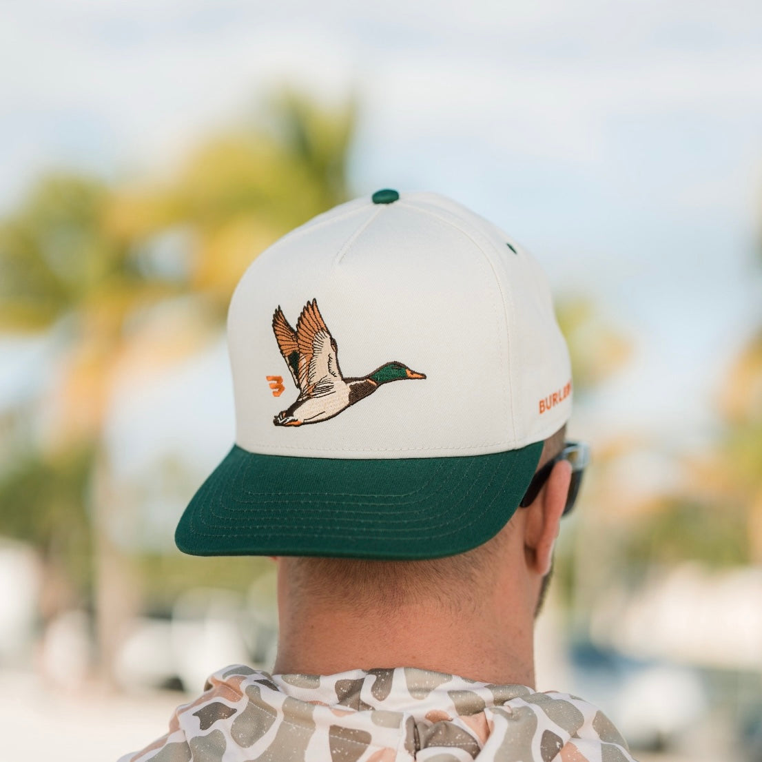 Burlebo Cap - Flying Duck - Cream & Green