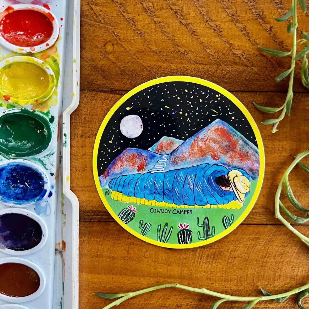 Abstract Hikes Stickers