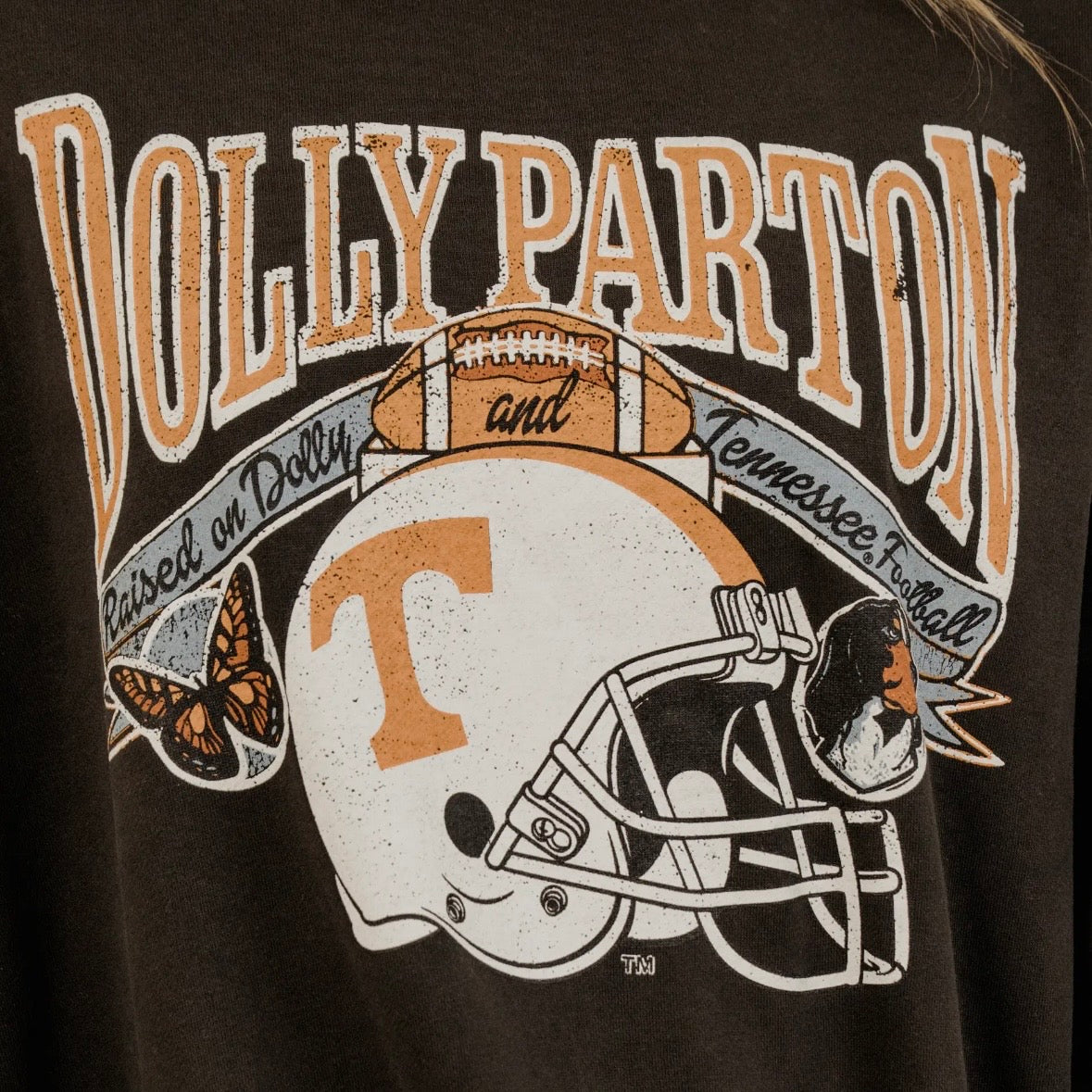 Raised On Dolly Parton & Vols Football Hi-Dive Sweatshirt