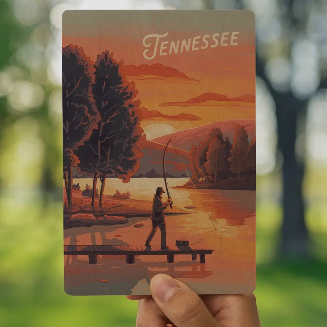Wood Postcard Tennessee