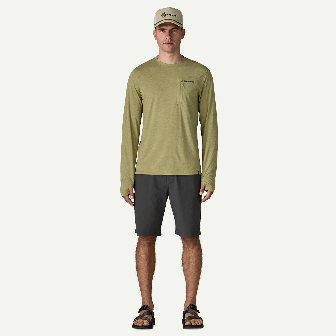 Patagonia M's L/S Cap Cool Sun Shirt - Fitz Roy Trout