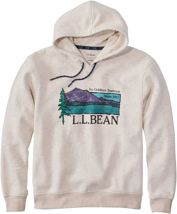 L.L. Bean Mountain Classic Hoodie M's Reg Oatmeal Heather