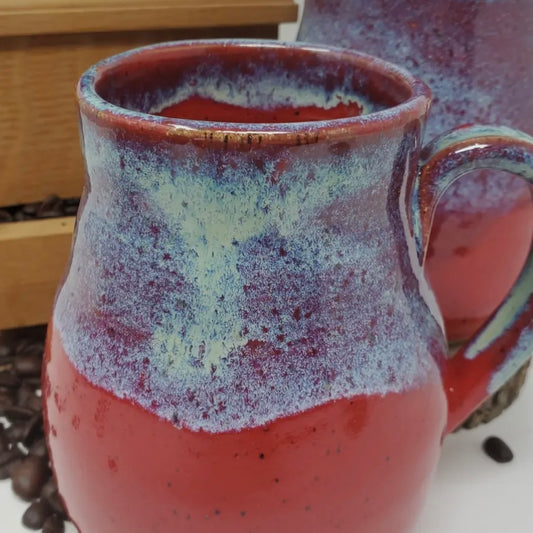 Turtle Hollow Pottery Begonia Skies Mug