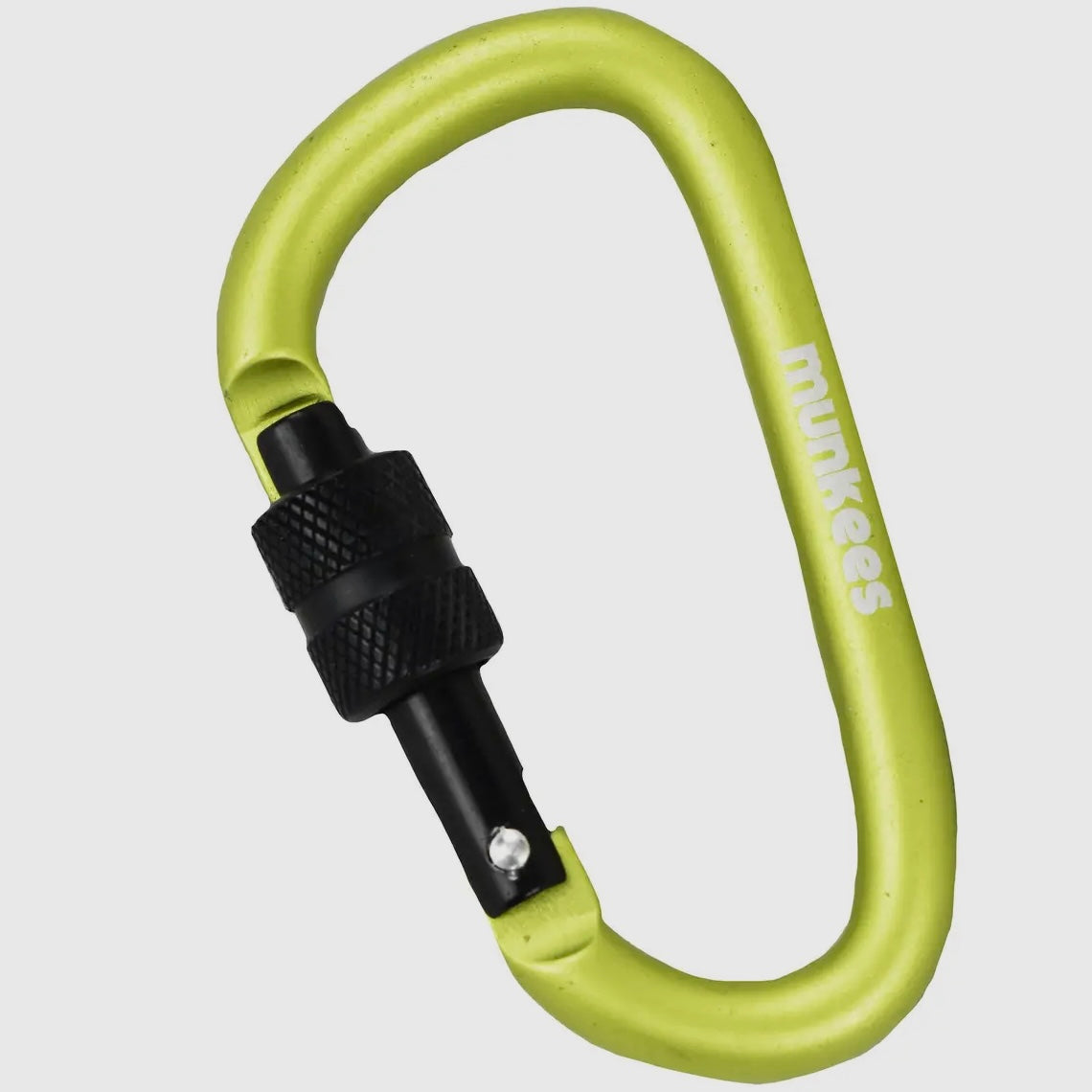 D Shaped Carabiner with Screw Lock