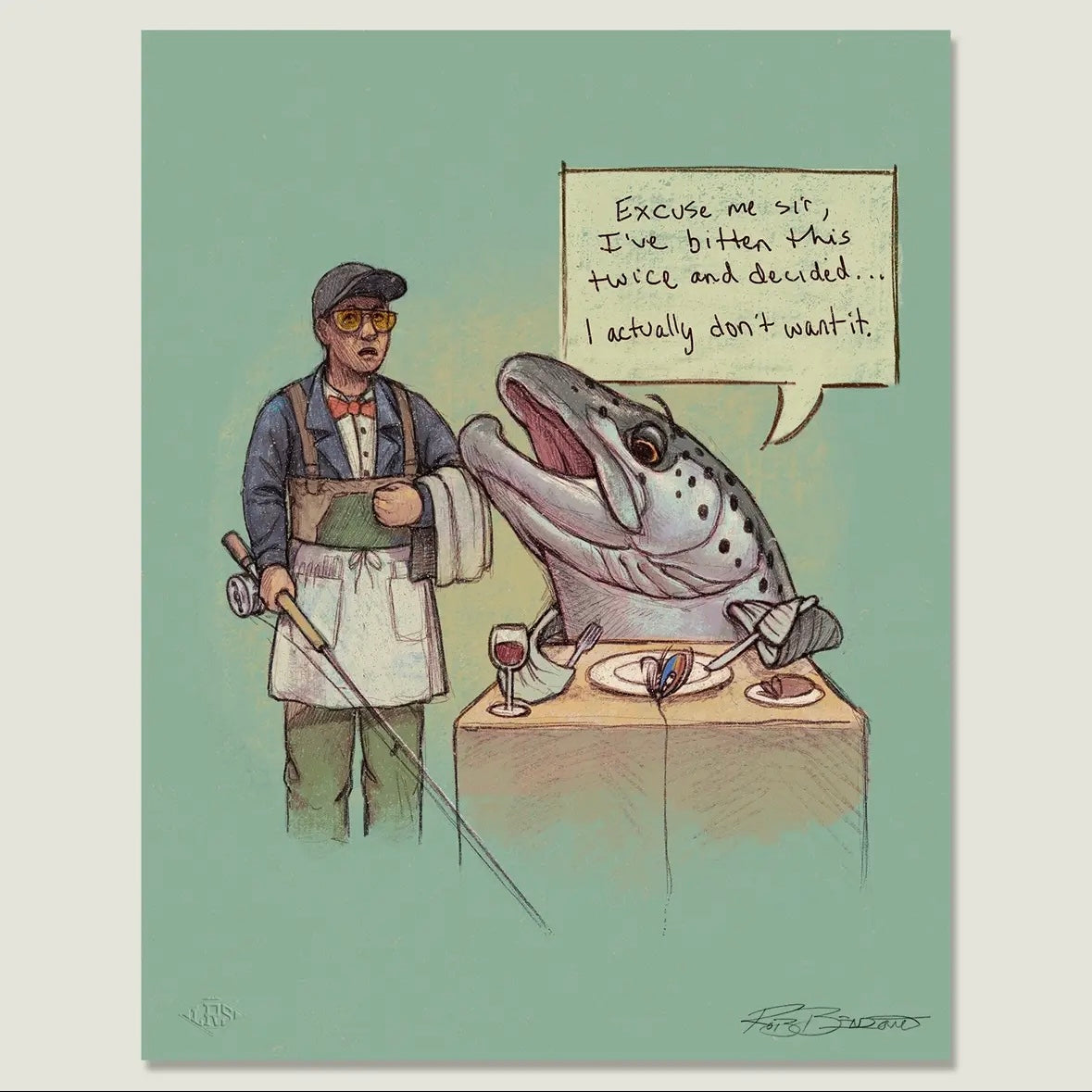 Lakes Rivers Streams Trout Snob Wet Fly Print