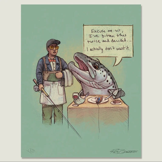 Lakes Rivers Streams Trout Snob Wet Fly Print