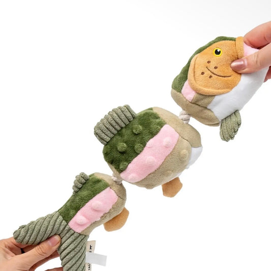 Tall Tails Trout Jointed Shake Play Dog Toy