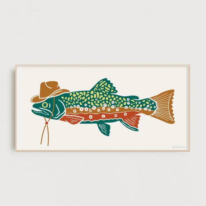 Woosah Cowtrout Print 6x12
