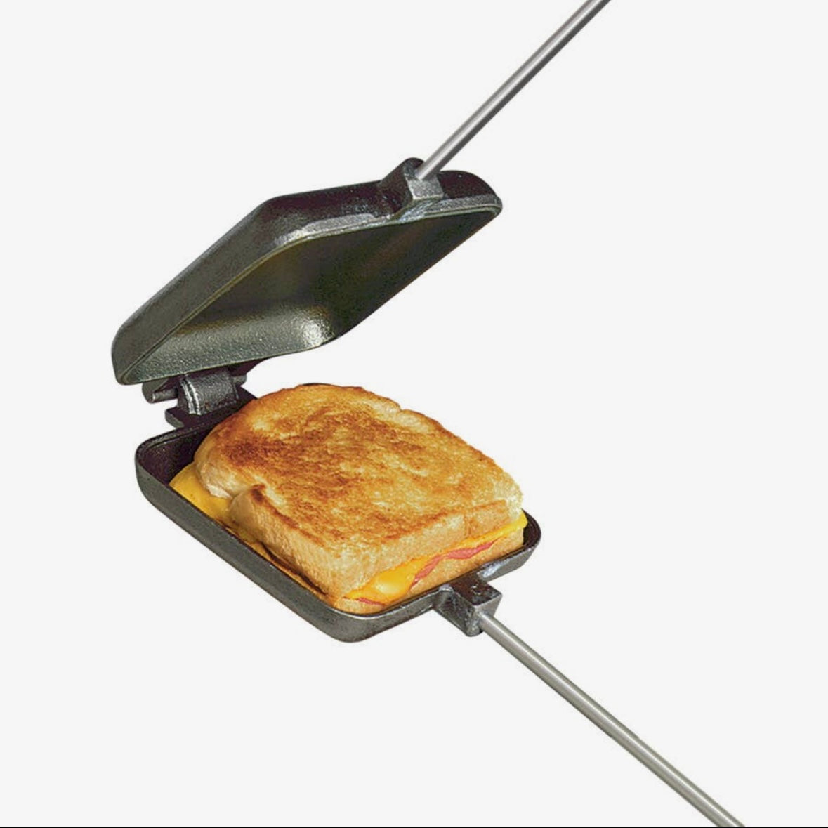 Rome Outdoor Cookware Original Square Cast Iron Pie Iron