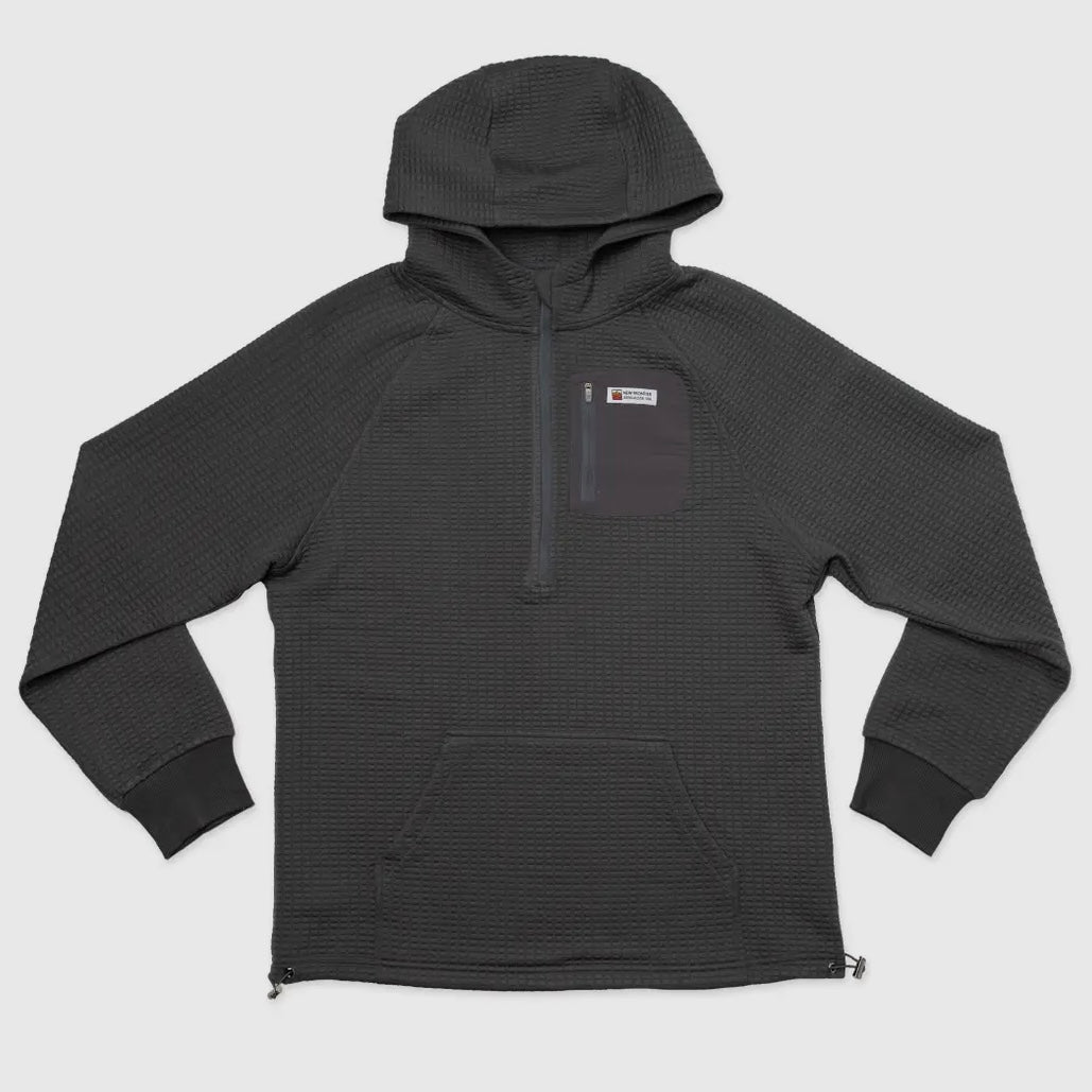 New Frontier Men's Waffle Tech Hoodie in Carbon